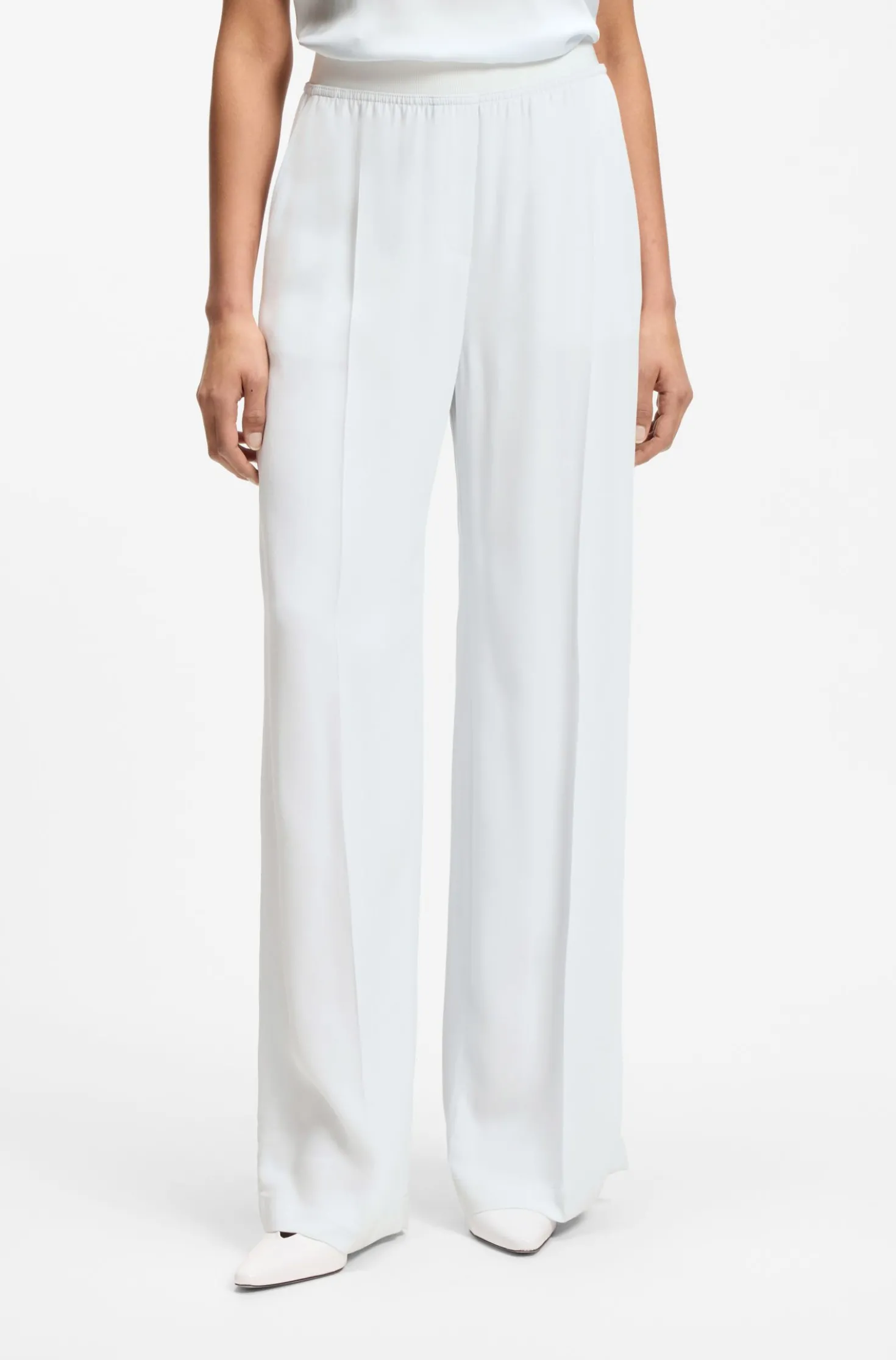 Relaxed-Fit Hose aus fließendem Krepp