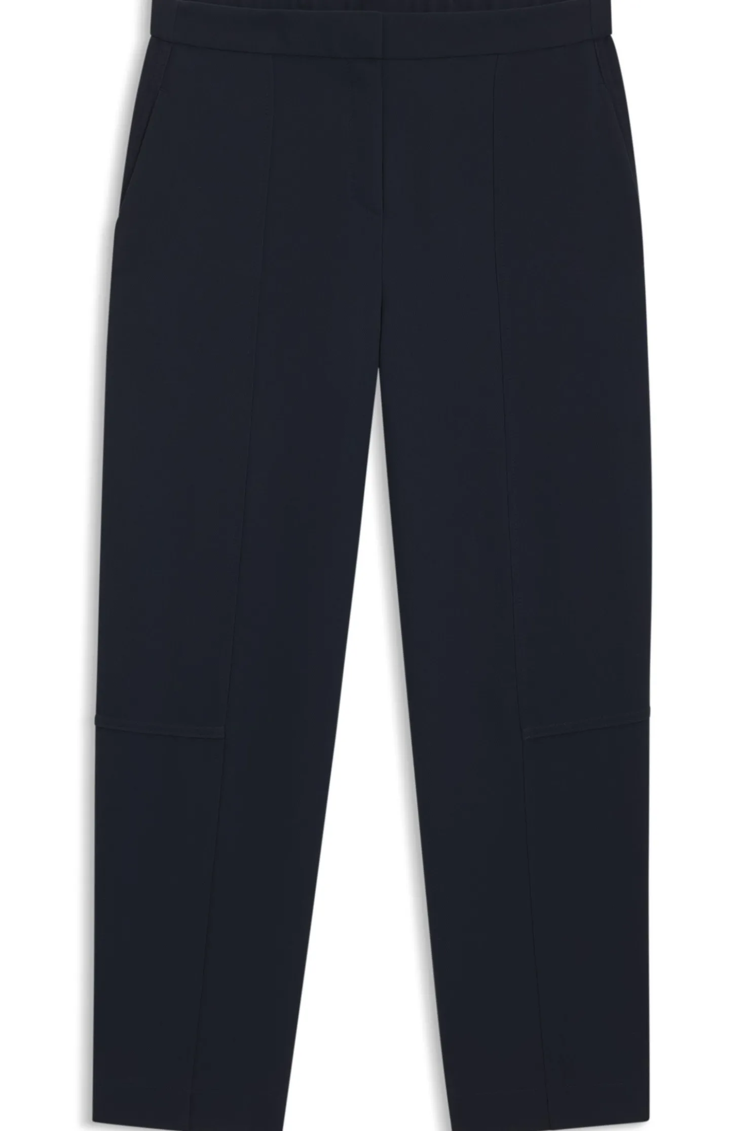 Relaxed-Fit Hose aus knitterfreiem Krepp