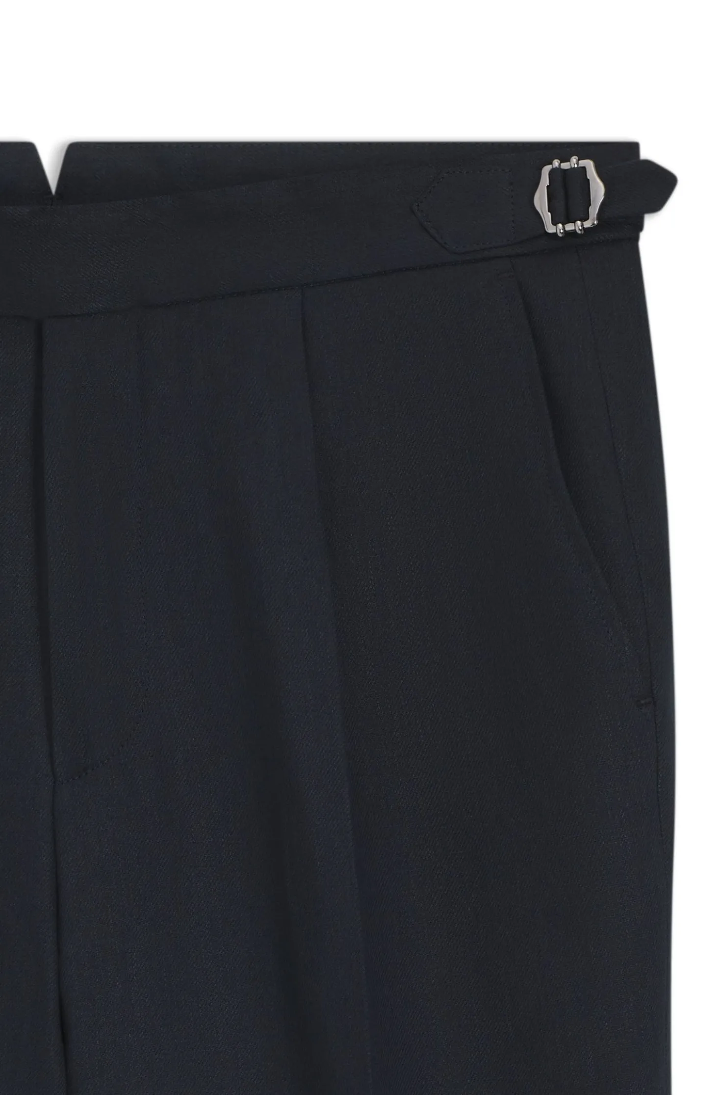 Relaxed-Fit Hose aus Leinen mit Bundfalten vorne