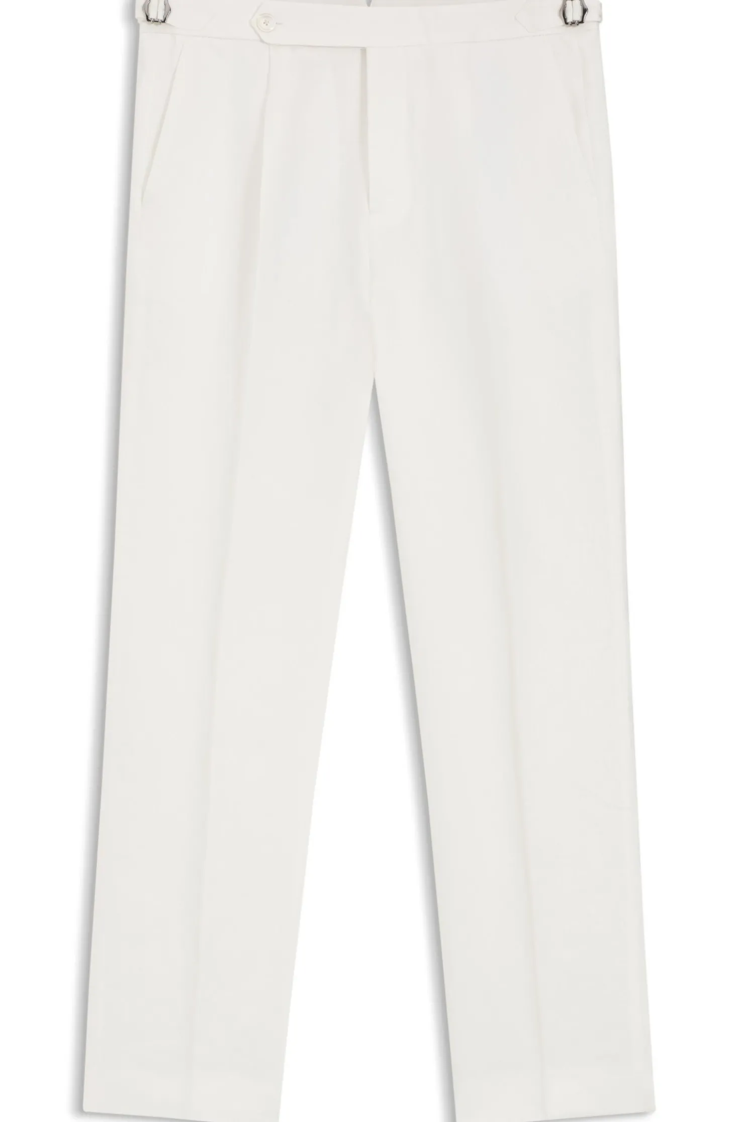 Relaxed-Fit Hose aus Leinen mit Bundfalten vorne