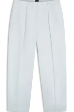Relaxed-Fit Hose aus Satin mit Bundfalten auf der Vorderseite