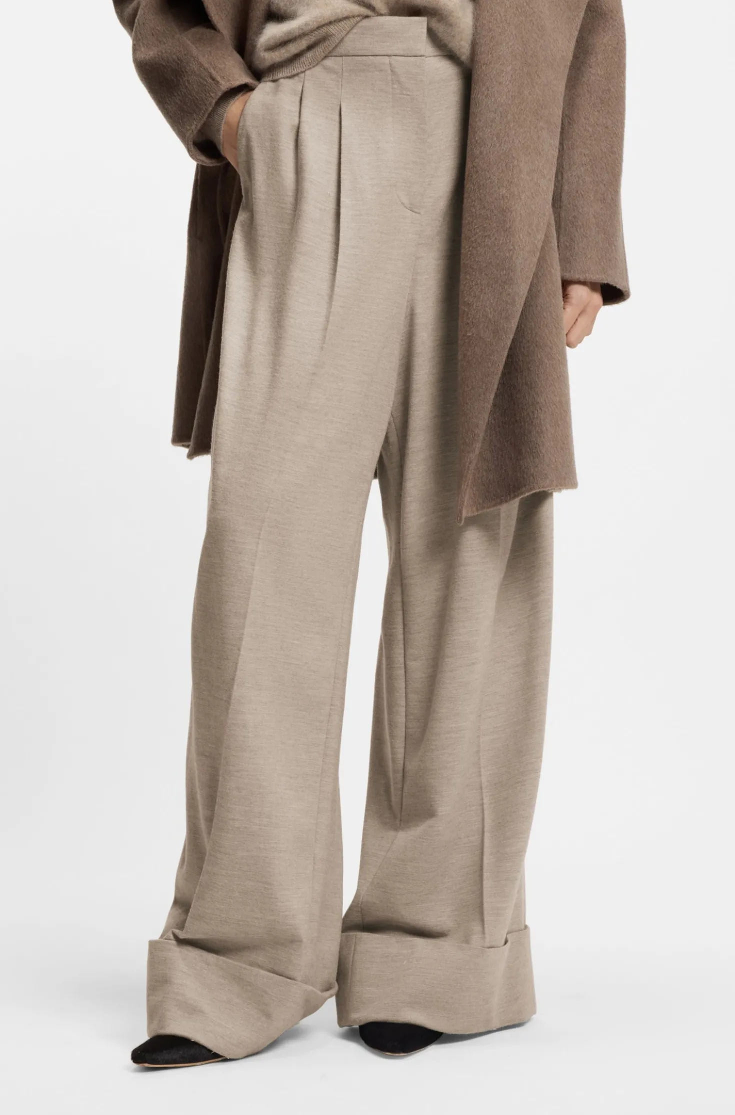 Relaxed-Fit Hose aus Schurwolle