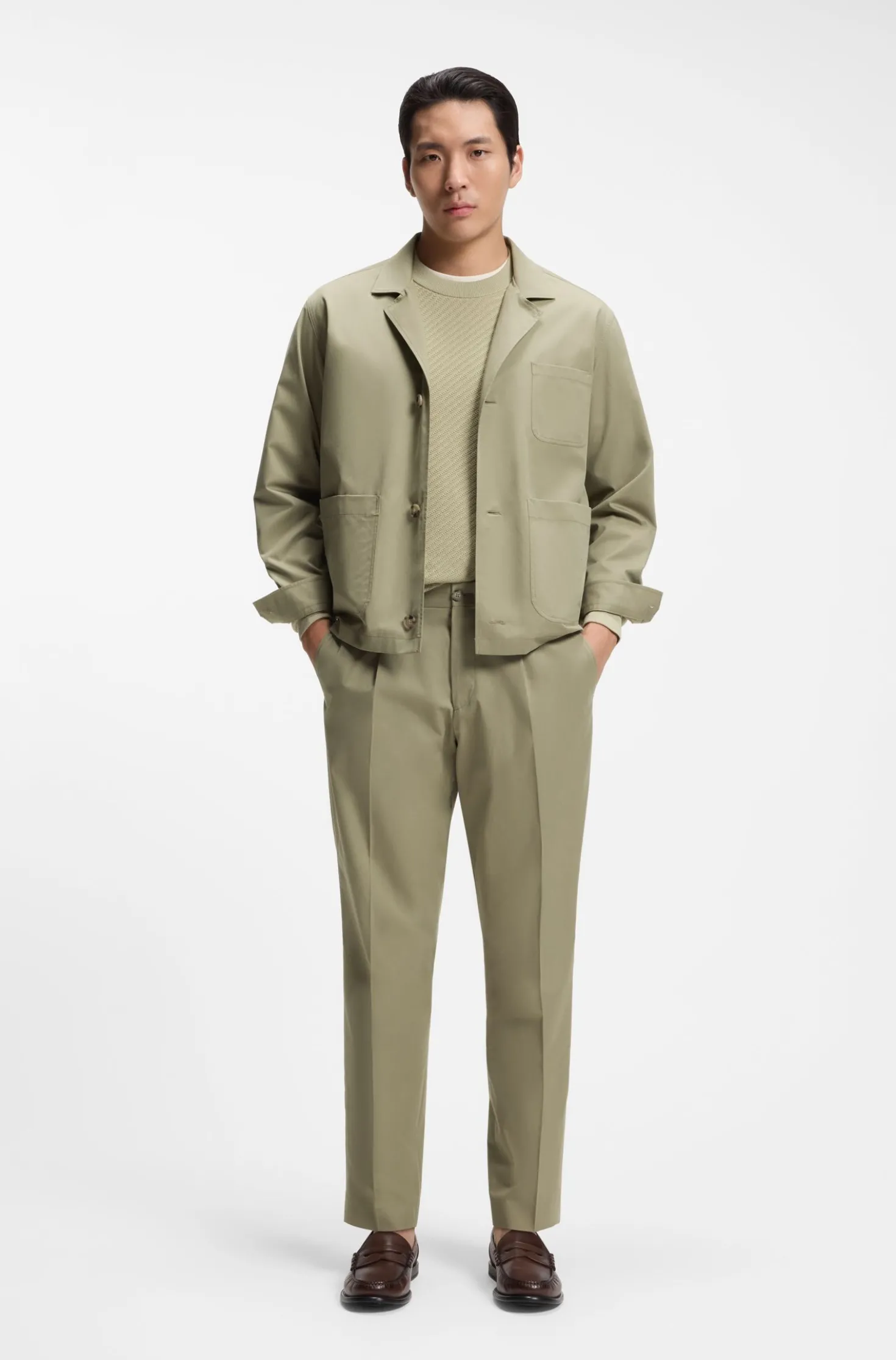 Relaxed-Fit Jacke aus Baumwolle