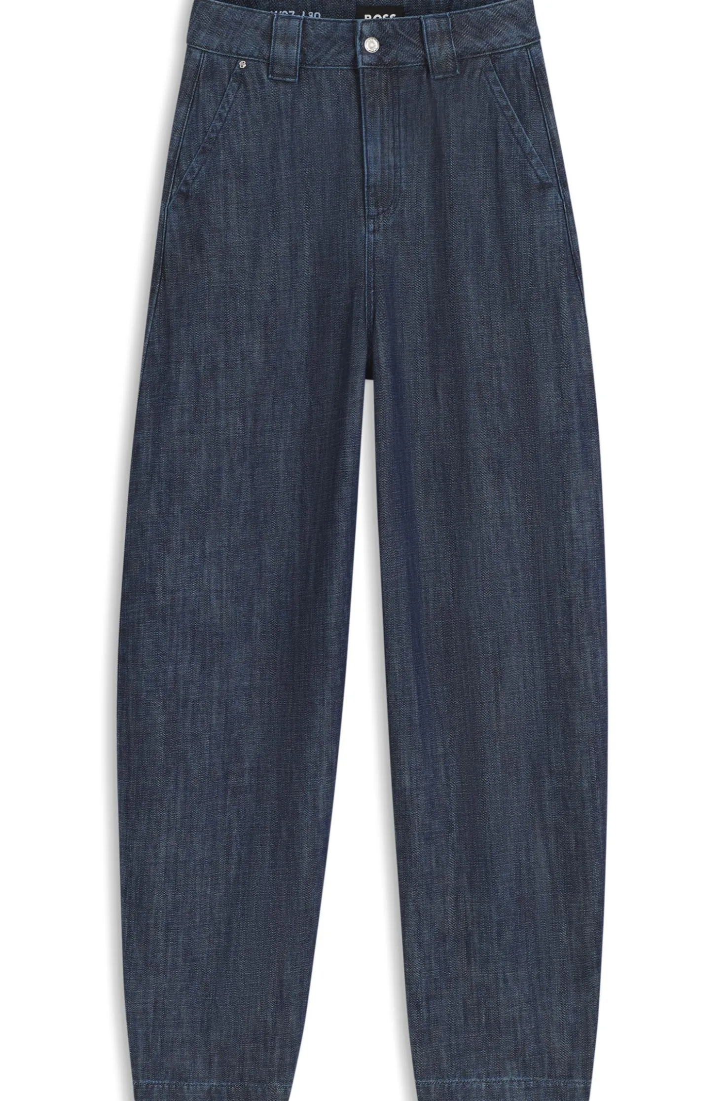 Relaxed-Fit Jeans aus offen gewebtem Baumwollgewebe mit Struktur