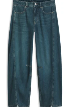 Relaxed-Fit Jeans mit Ballon-Bein und Schlitzen an der Vorderseite
