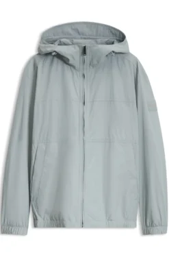 Relaxed-Fit Kapuzenjacke aus wasserabweisendem Gewebe