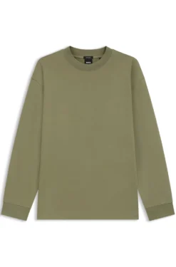 Relaxed-Fit Longsleeve aus merzerisierter Baumwolle