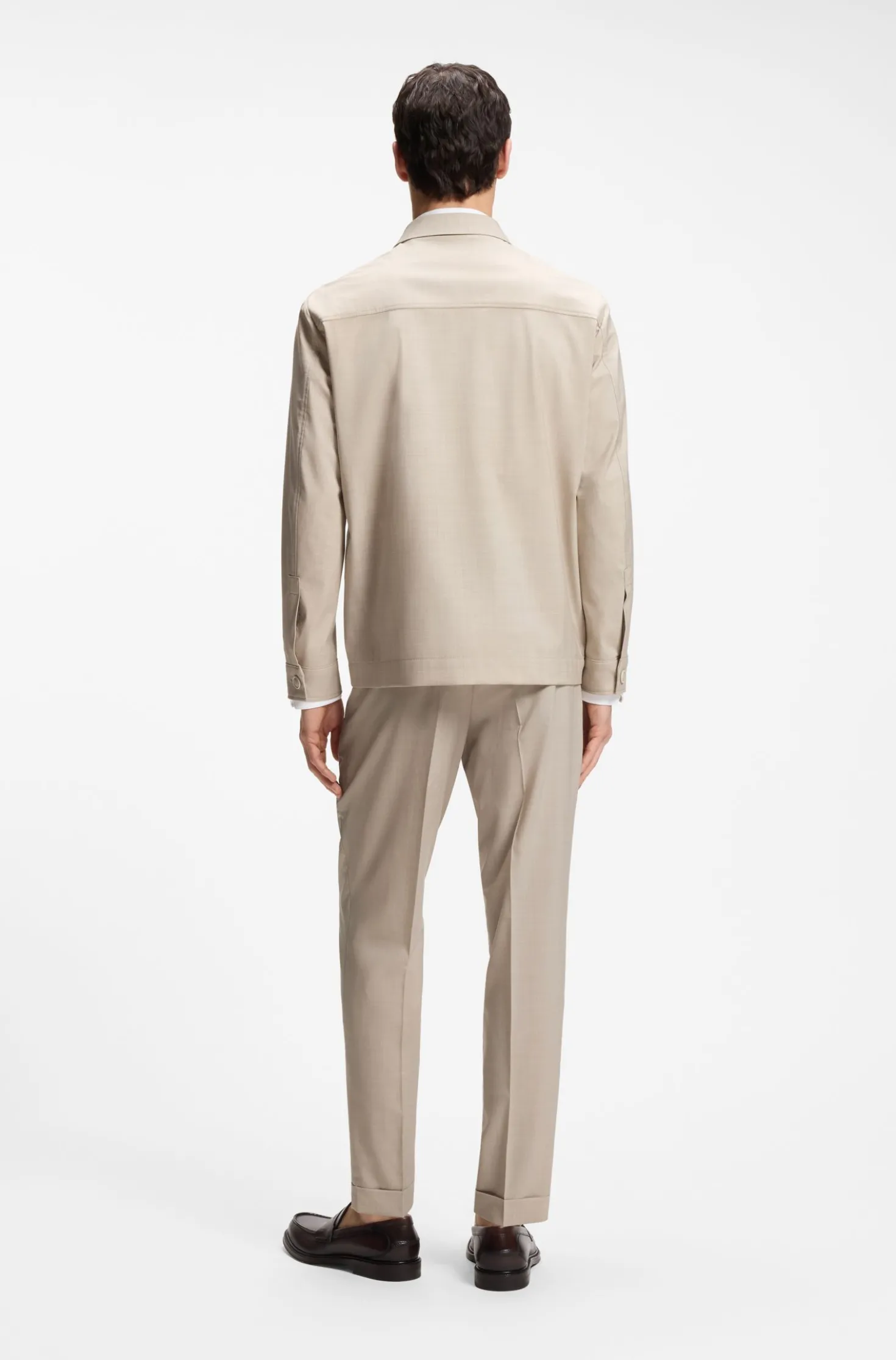 Relaxed-Fit Overshirt aus Drei-Lagen-Gewebe