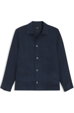 Relaxed-Fit Overshirt aus in Italien gefertigtem Leinen-Twill