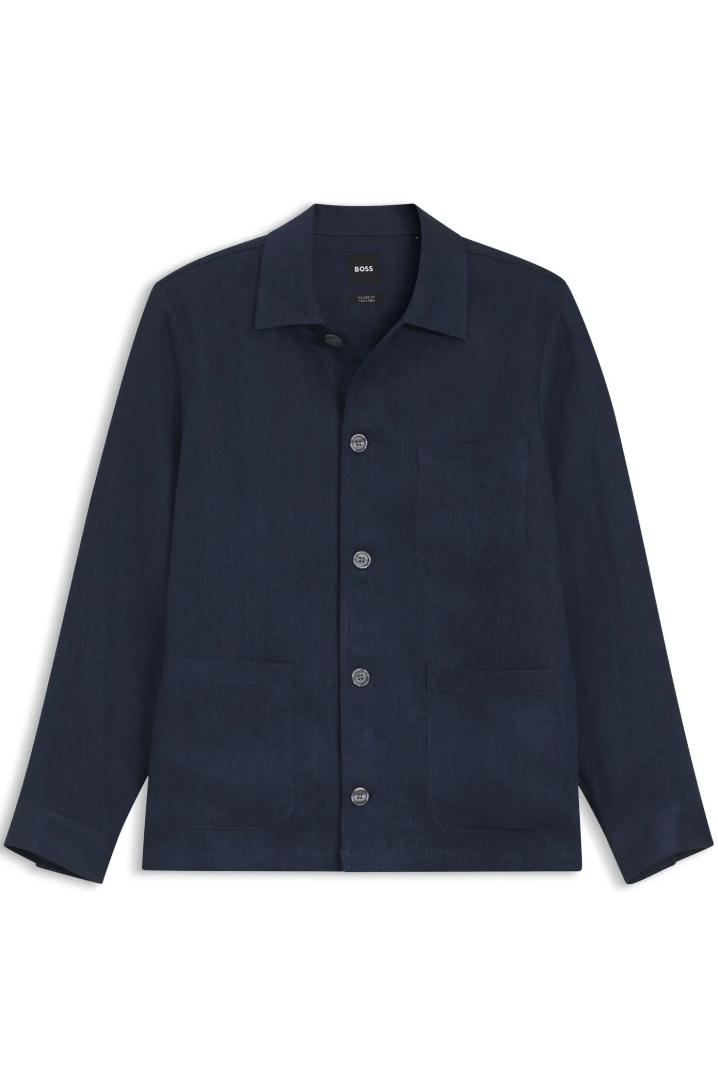 Relaxed-Fit Overshirt aus in Italien gefertigtem Leinen-Twill