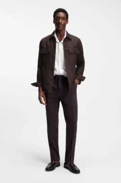 Relaxed-Fit Overshirt aus Leinen