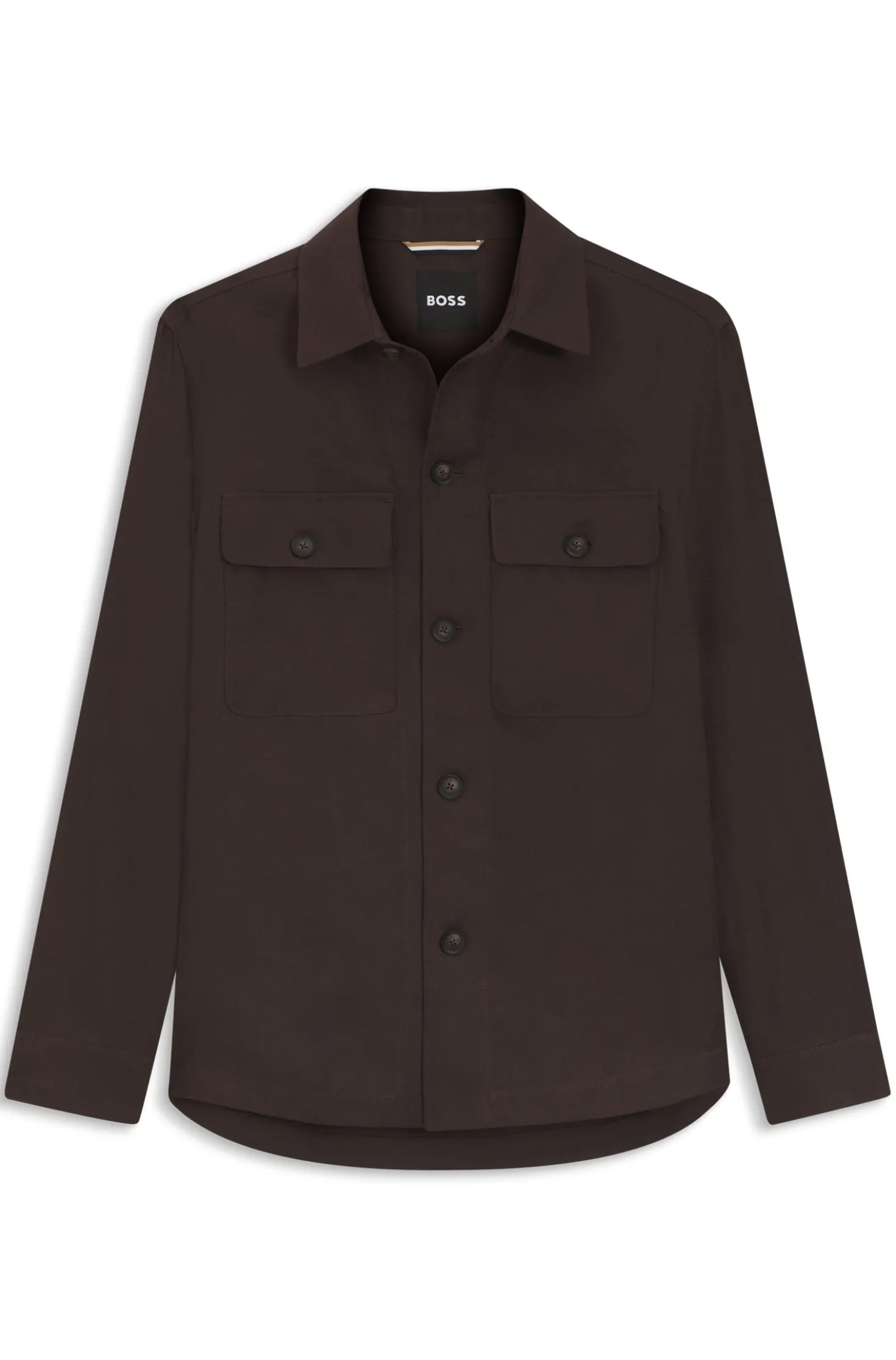 Relaxed-Fit Overshirt aus Leinen