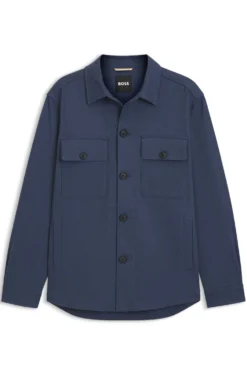 Relaxed-Fit Overshirt aus Stretch-Baumwolle mit Twill-Struktur
