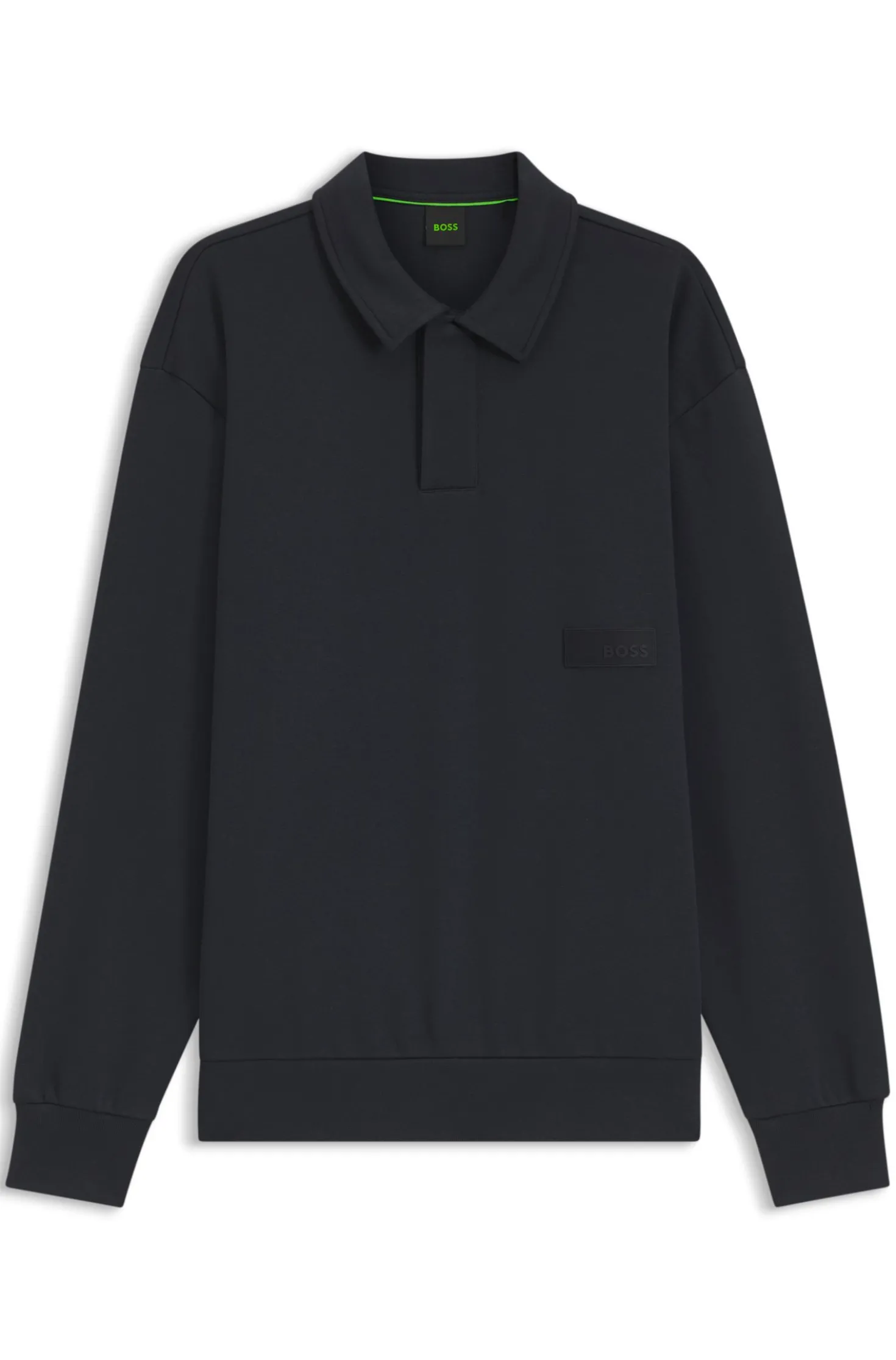 Relaxed-Fit Polo-Sweatshirt aus French Terry