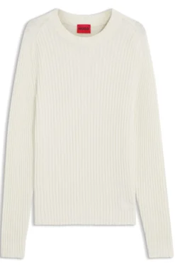Relaxed-Fit Pullover aus gerippter Baumwolle