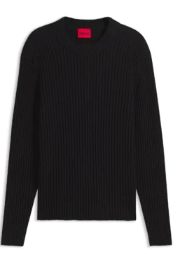 Relaxed-Fit Pullover aus gerippter Baumwolle