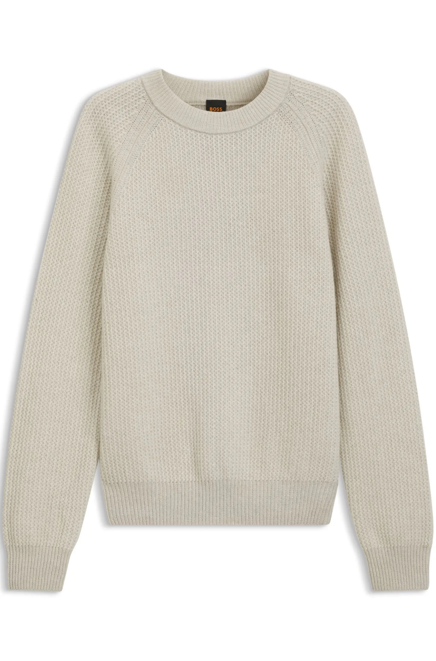 Relaxed-Fit Pullover mit gerippter Zickzack-Struktur