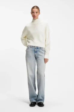 Relaxed-Fit Pullover mit Stehkragen