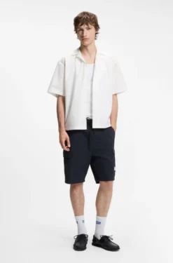 Relaxed-Fit Shorts aus Baumwoll-Ripstop