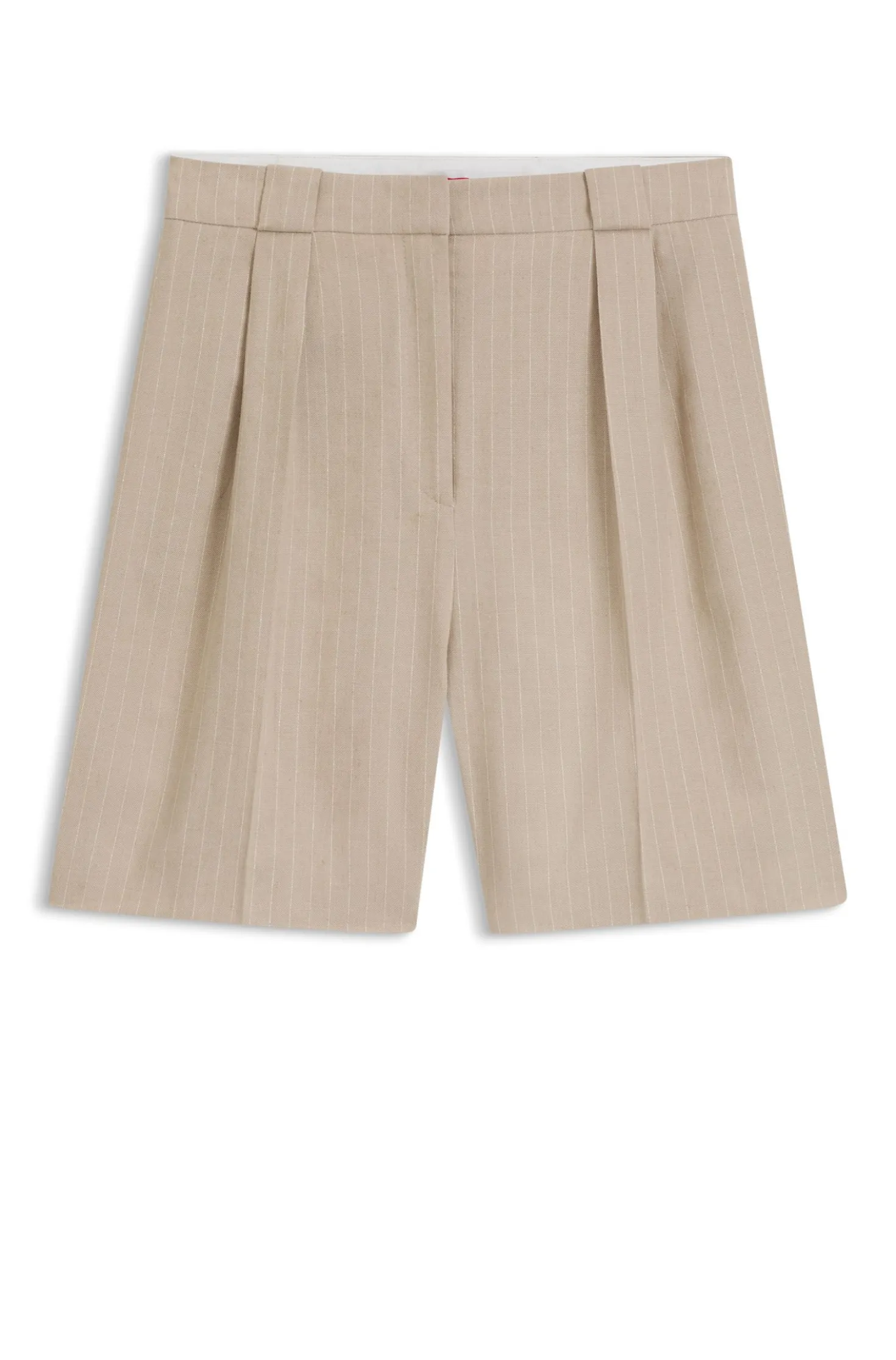Relaxed-Fit Shorts aus Baumwoll-Mix mit Nadelstreifen