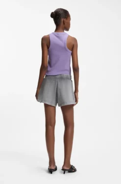 Relaxed-Fit Shorts aus Baumwoll-Terry mit geprägtem Logo