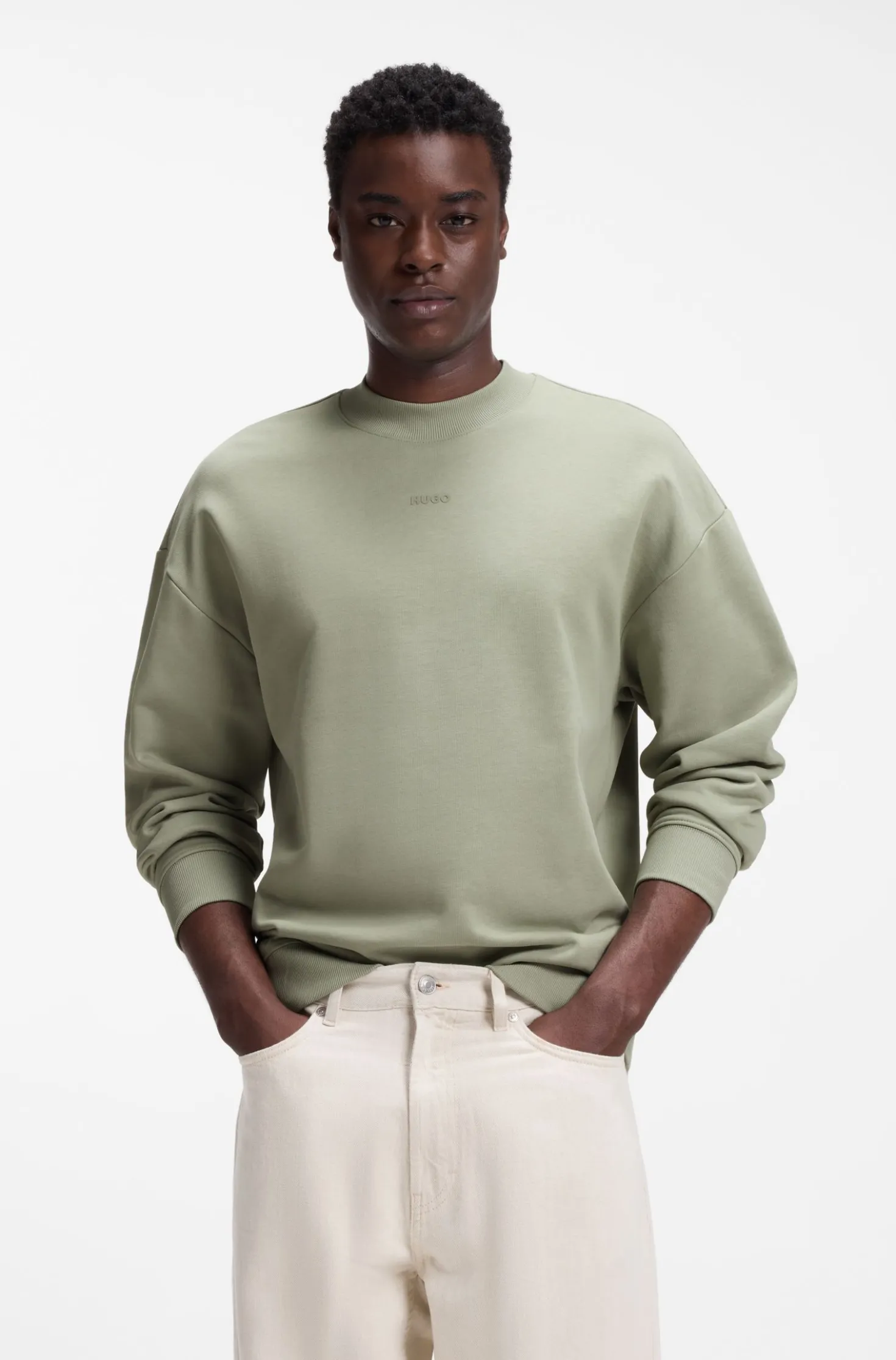 Relaxed-Fit Sweatshirt aus Baumwoll-Terry mit Logo-Detail