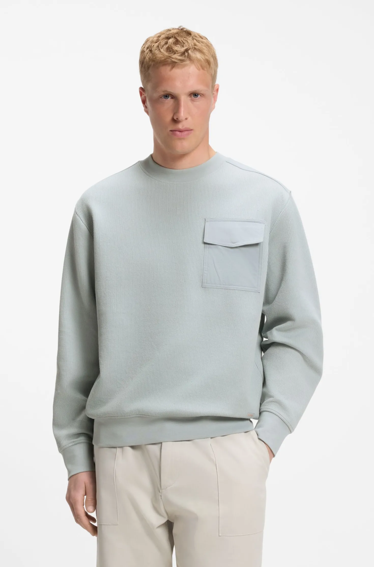 Relaxed-Fit Sweatshirt aus Stretch-Baumwolle