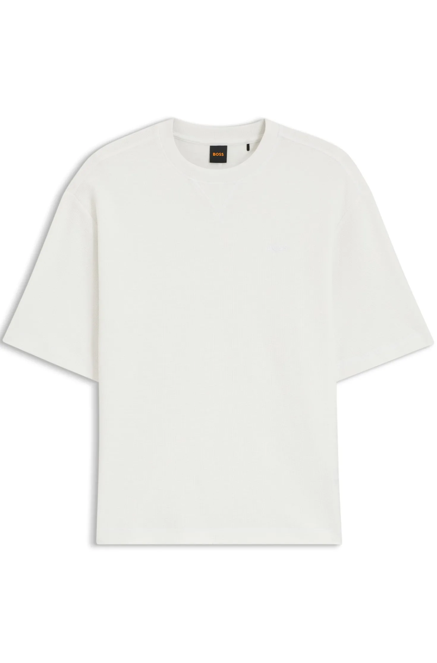 Relaxed-Fit T-Shirt aus Baumwolle mit Waffelstruktur