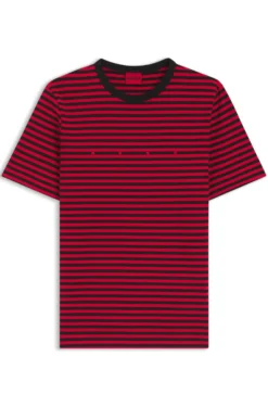 Relaxed-Fit T-Shirt aus Baumwoll-Jersey mit Streifen-Muster