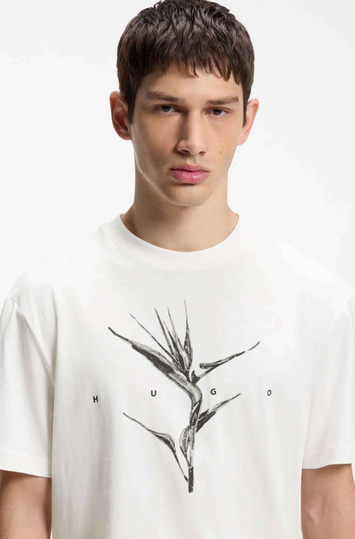 Relaxed-Fit T-Shirt aus Baumwolle mit Artwork und Logo