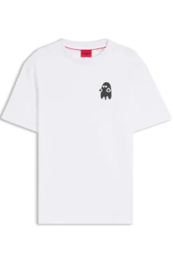 Relaxed-Fit T-Shirt aus Baumwolle mit Horror-Grafik