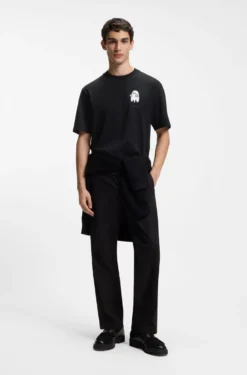 Relaxed-Fit T-Shirt aus Baumwolle mit Horror-Grafik