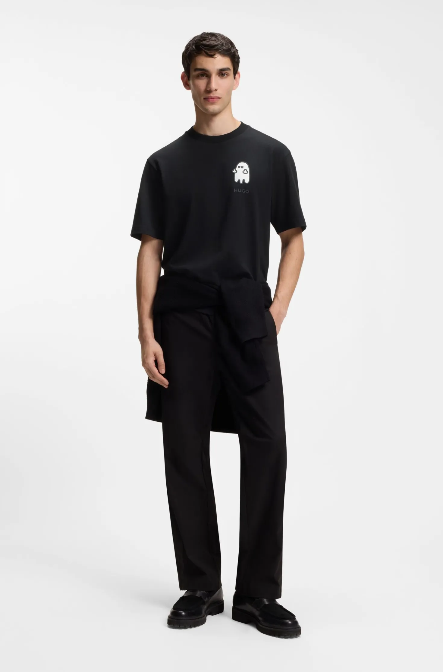 Relaxed-Fit T-Shirt aus Baumwolle mit Horror-Grafik