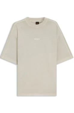 Relaxed-Fit T-Shirt aus Baumwolle mit Logo-Stickerei
