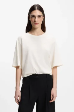 Relaxed-Fit T-Shirt aus Baumwolle mit Mesh-Details
