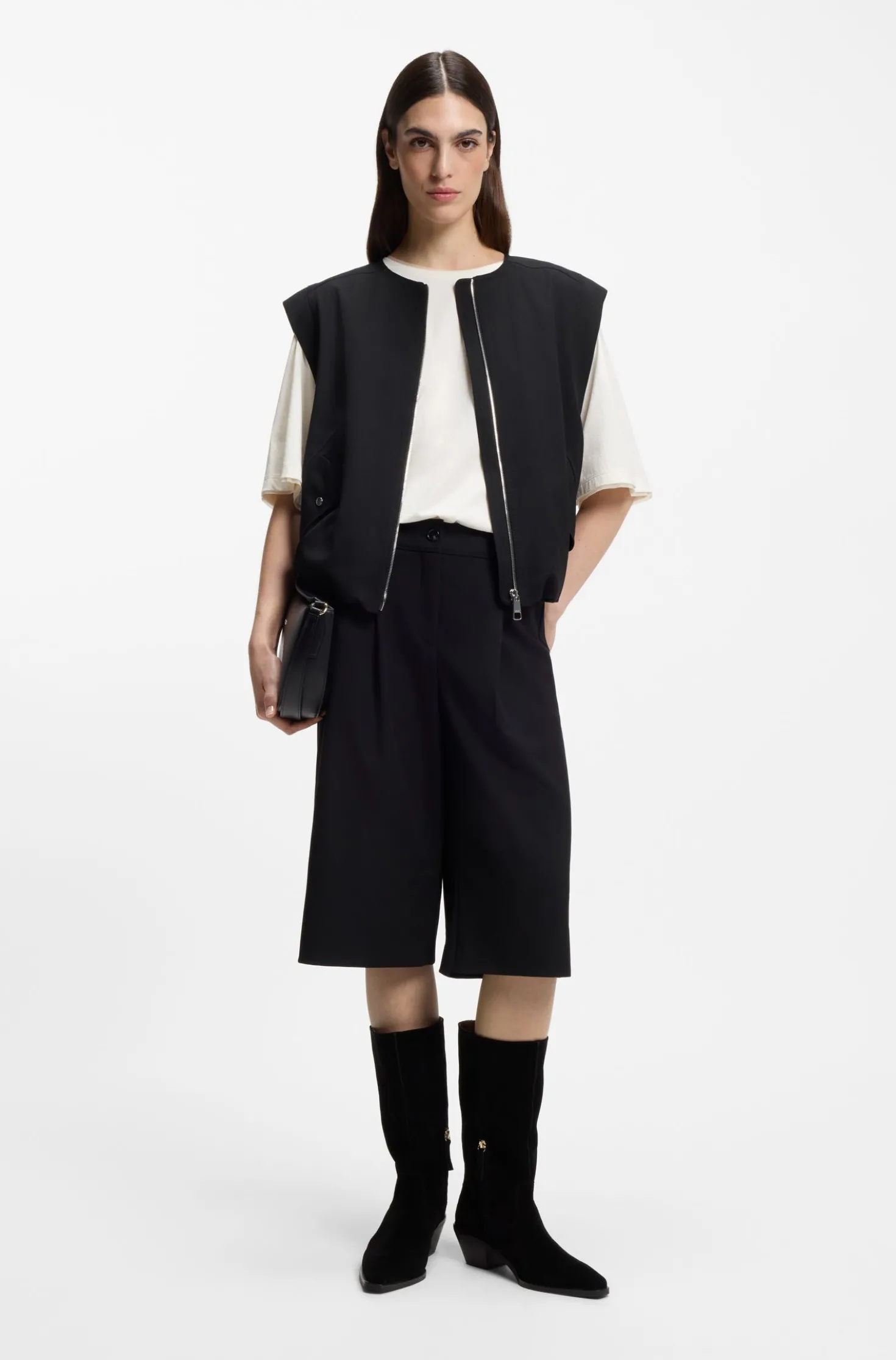 Relaxed-Fit T-Shirt aus Baumwolle mit Mesh-Details