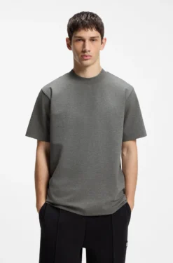 Relaxed-Fit T-Shirt aus meliertem Interlock