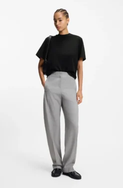 Relaxed-Fit T-Shirt aus merzerisierter Baumwolle