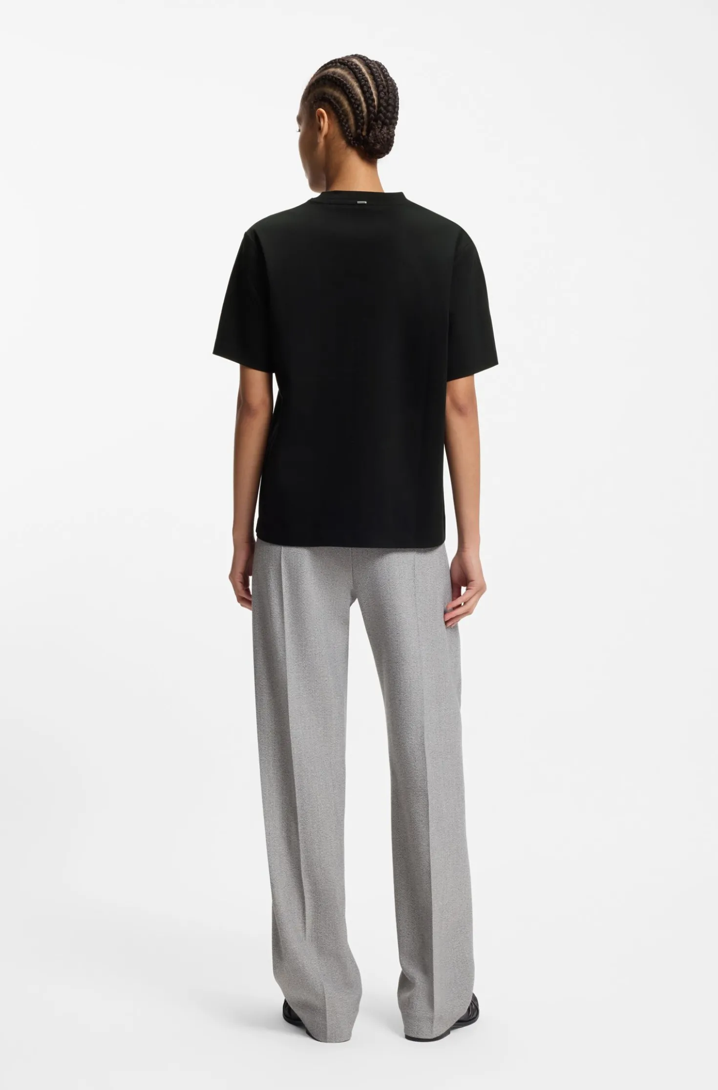 Relaxed-Fit T-Shirt aus merzerisierter Baumwolle