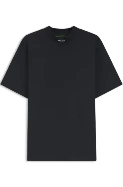 Relaxed-Fit T-Shirt aus Stretch-Baumwolle mit Stehkragen