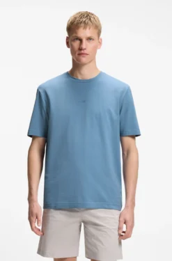 Relaxed-Fit T-Shirt aus Stretch-Baumwolle mit Logo-Detail