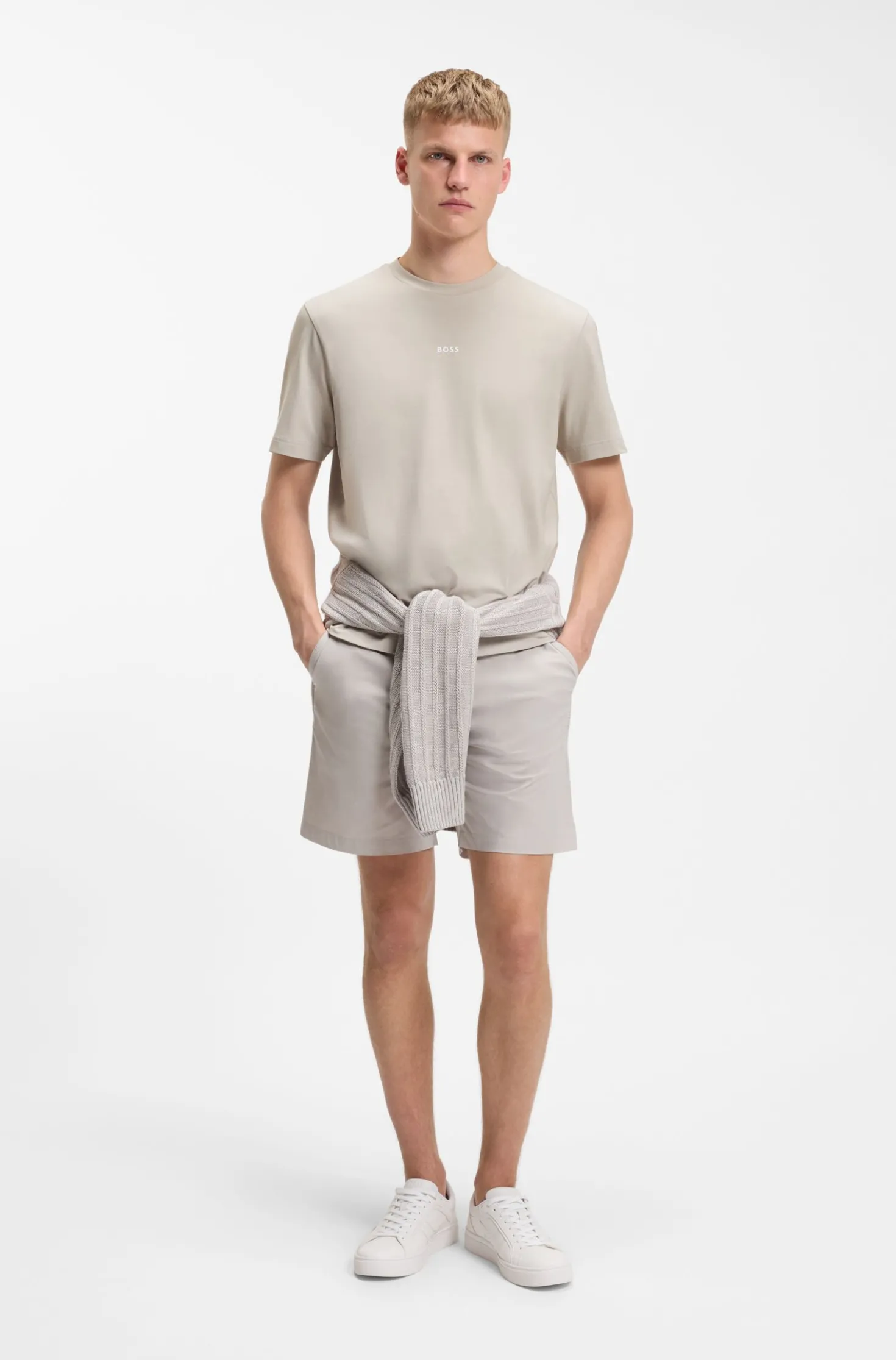 Relaxed-Fit T-Shirt mit geschichtetem Logo-Print