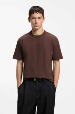 Relaxed-Fit T-Shirt mit zentralem Logo-Detail