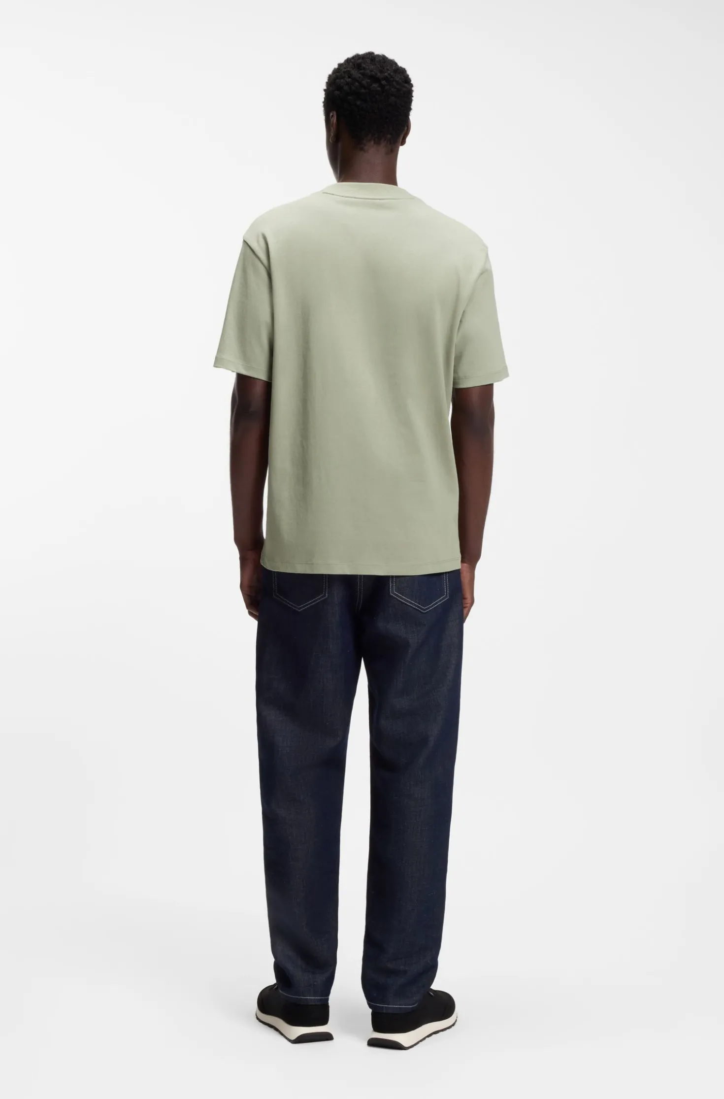 Relaxed-Fit T-Shirt mit zentralem Logo-Detail