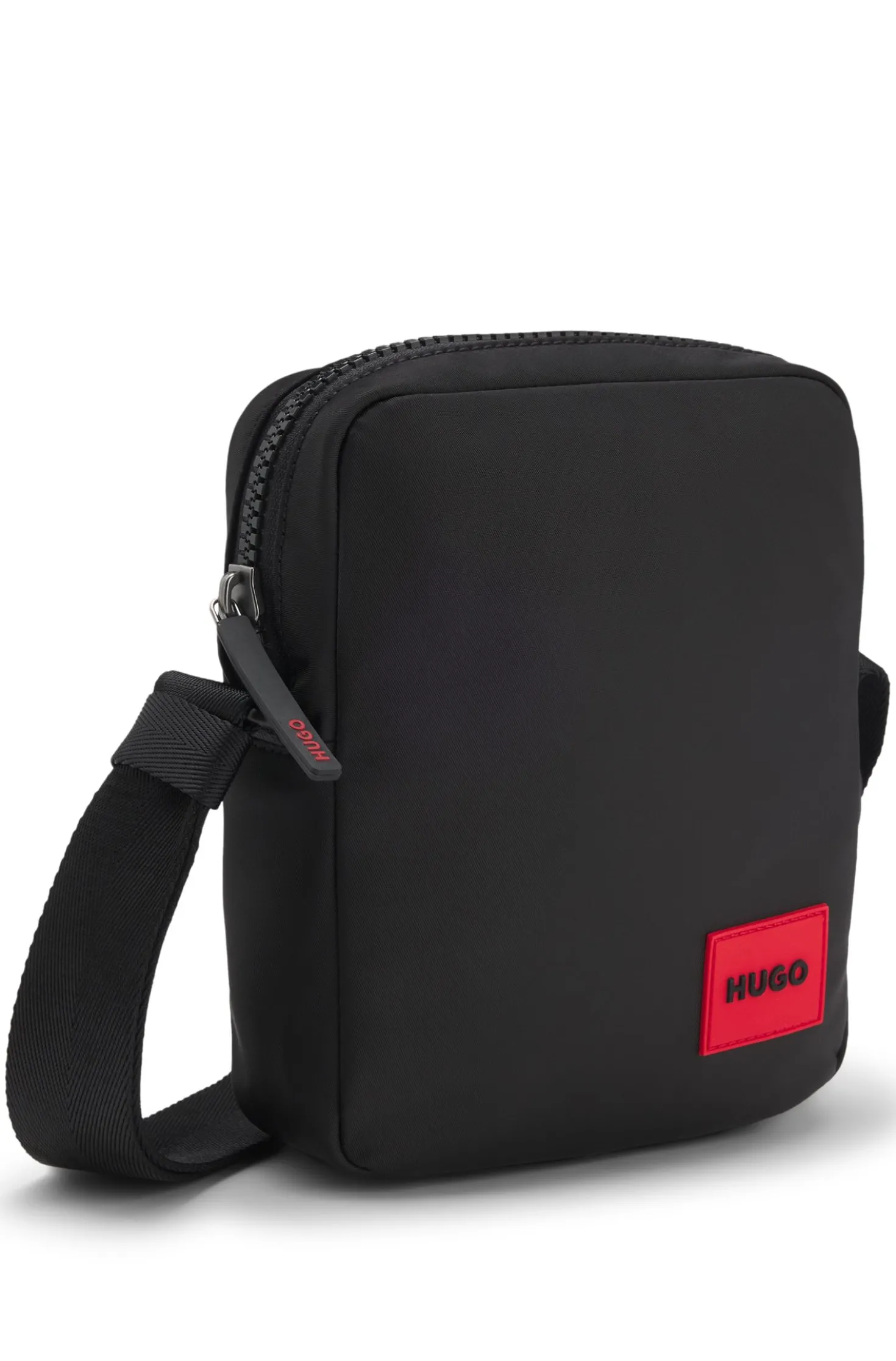 Reporter-Tasche mit gummiertem Logo-Label
