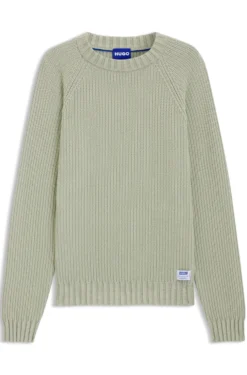 Rippstrick-Pullover aus Baumwolle