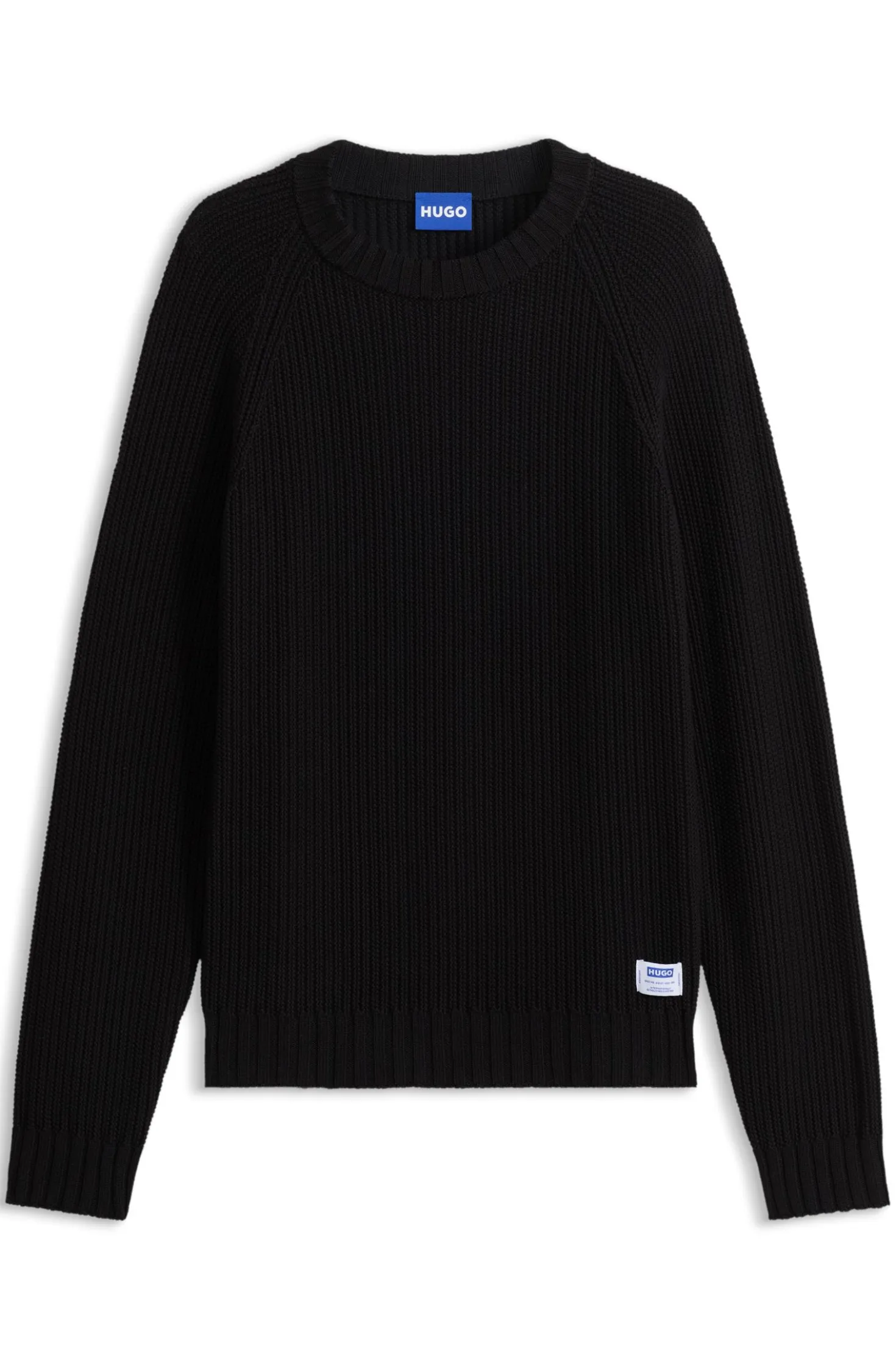 Rippstrick-Pullover aus Baumwolle
