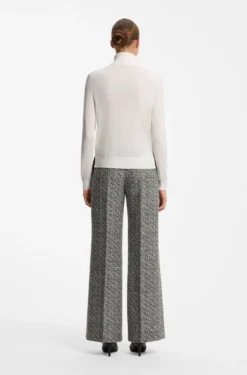 Rollkragenpullover aus Woll-Mix mit Kaschmir