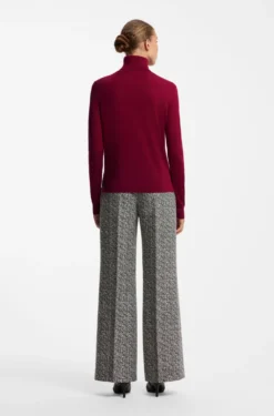 Rollkragenpullover aus Woll-Mix mit Kaschmir