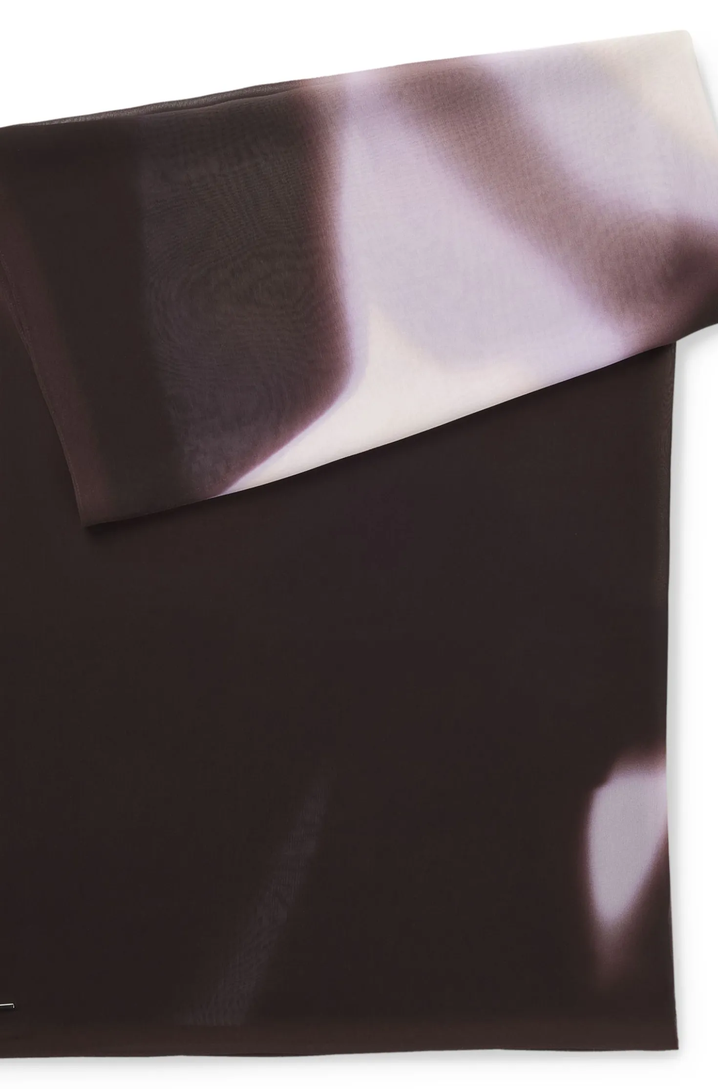 Schal aus Chiffon mit Logo-Niete